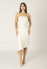 Satin Pointed Hem Bandeau Top