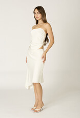 Satin Pointed Hem Bandeau Top