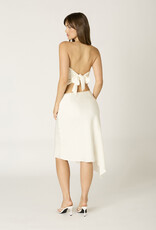 Satin Pointed Hem Bandeau Top