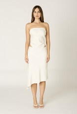 Satin Pointed Hem Bandeau Top