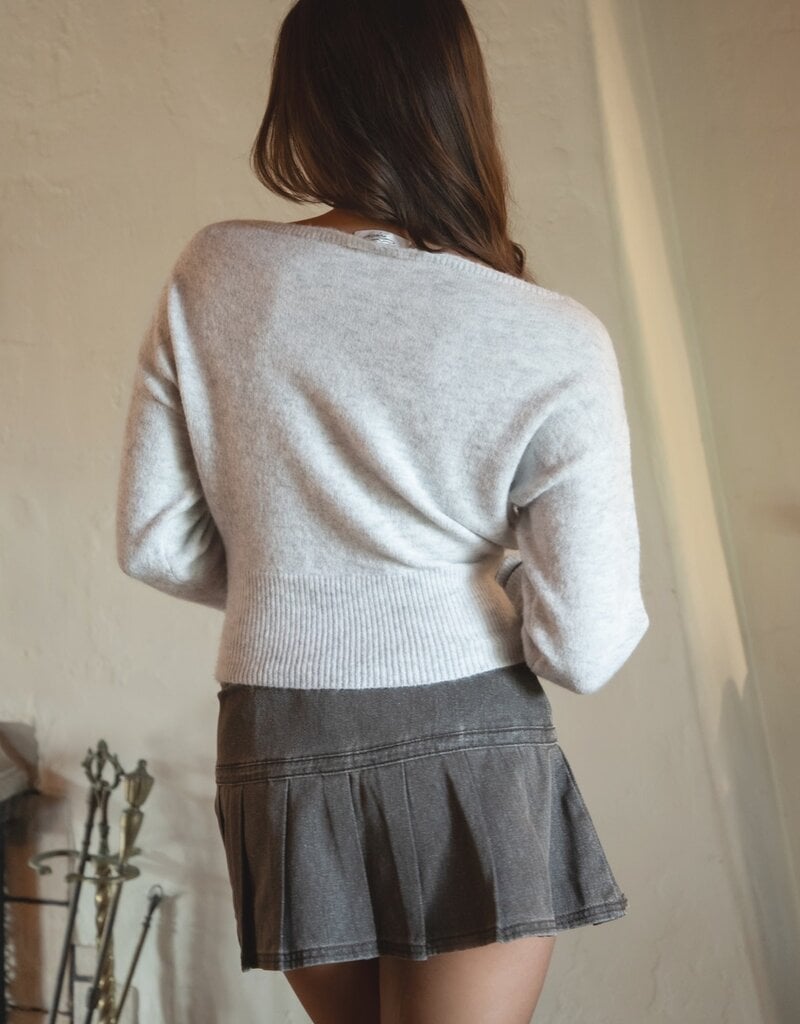 Gaines Off Shoulder Knit Sweater