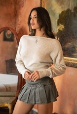 Gaines Off Shoulder Knit Sweater