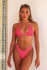 Kulani Kinis Gathered Deep V Thong Bikini Bottom