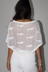 Crochet Open Knit Poncho Top