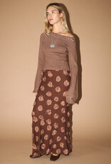 Off Shoulder Sweater With Crochet Trim