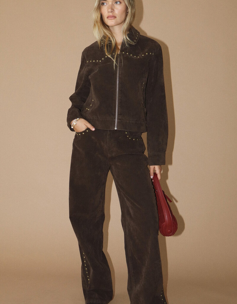 Suede Studded Jacket
