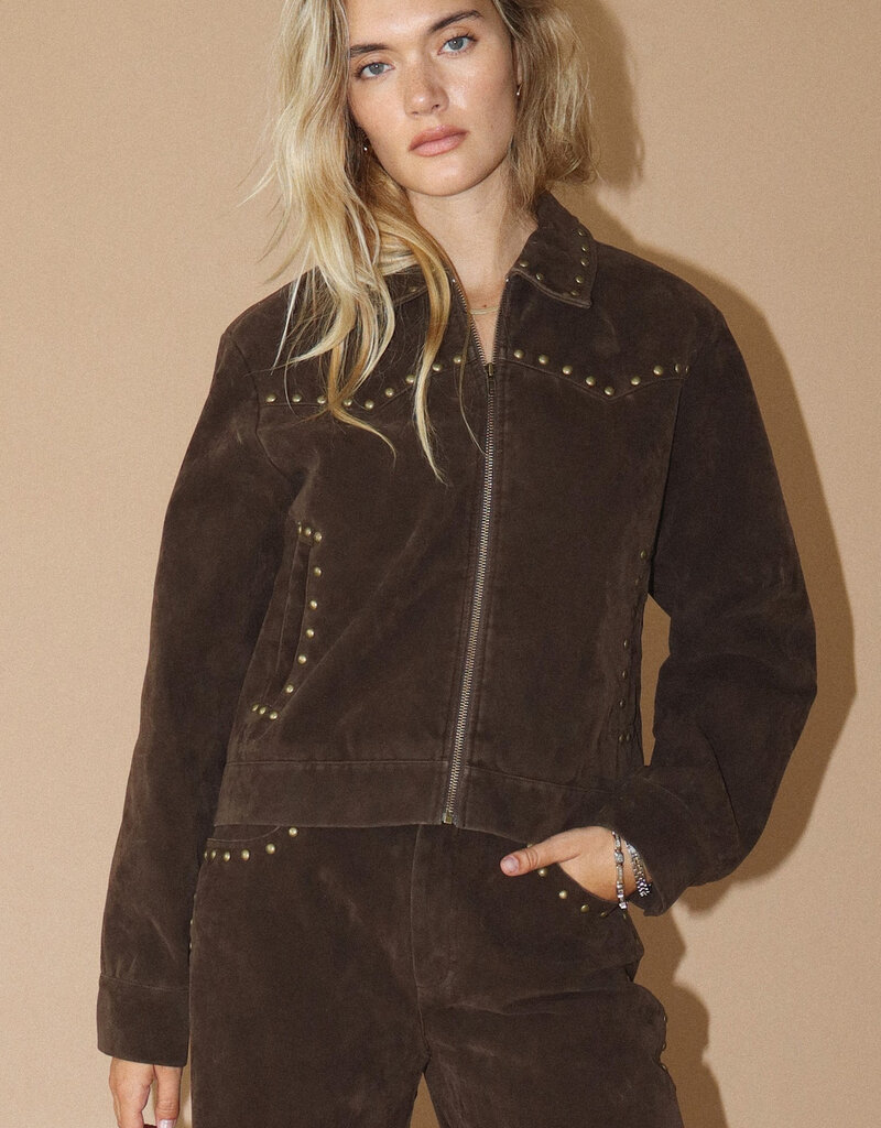 Suede Studded Jacket