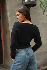 Gaines Off Shoulder Knit Sweater