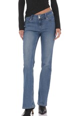 Lucy In The Sky Double Button Slim Flare Jeans