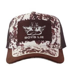 Boys Lie First Rodeo Trucker Hat Black