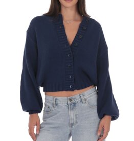 Lucy In The Sky Chunky Knit Cardigan Long Sleeve Sweater