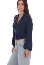 Lucy In The Sky Chunky Knit Cardigan Long Sleeve Sweater