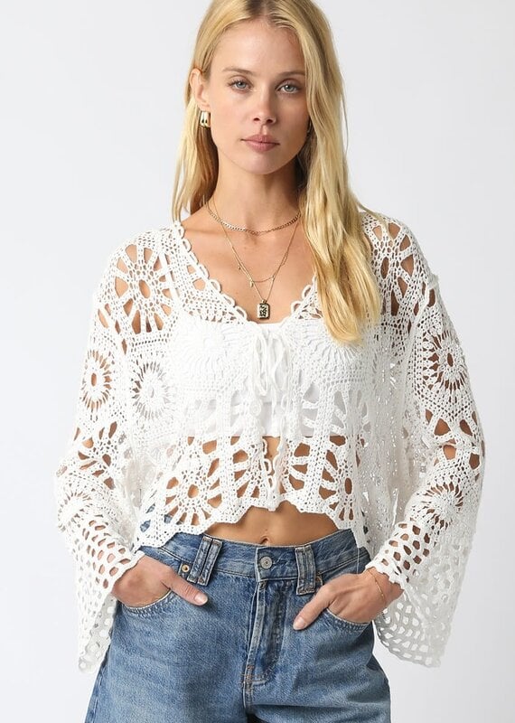 Carson Crochet Cardigan
