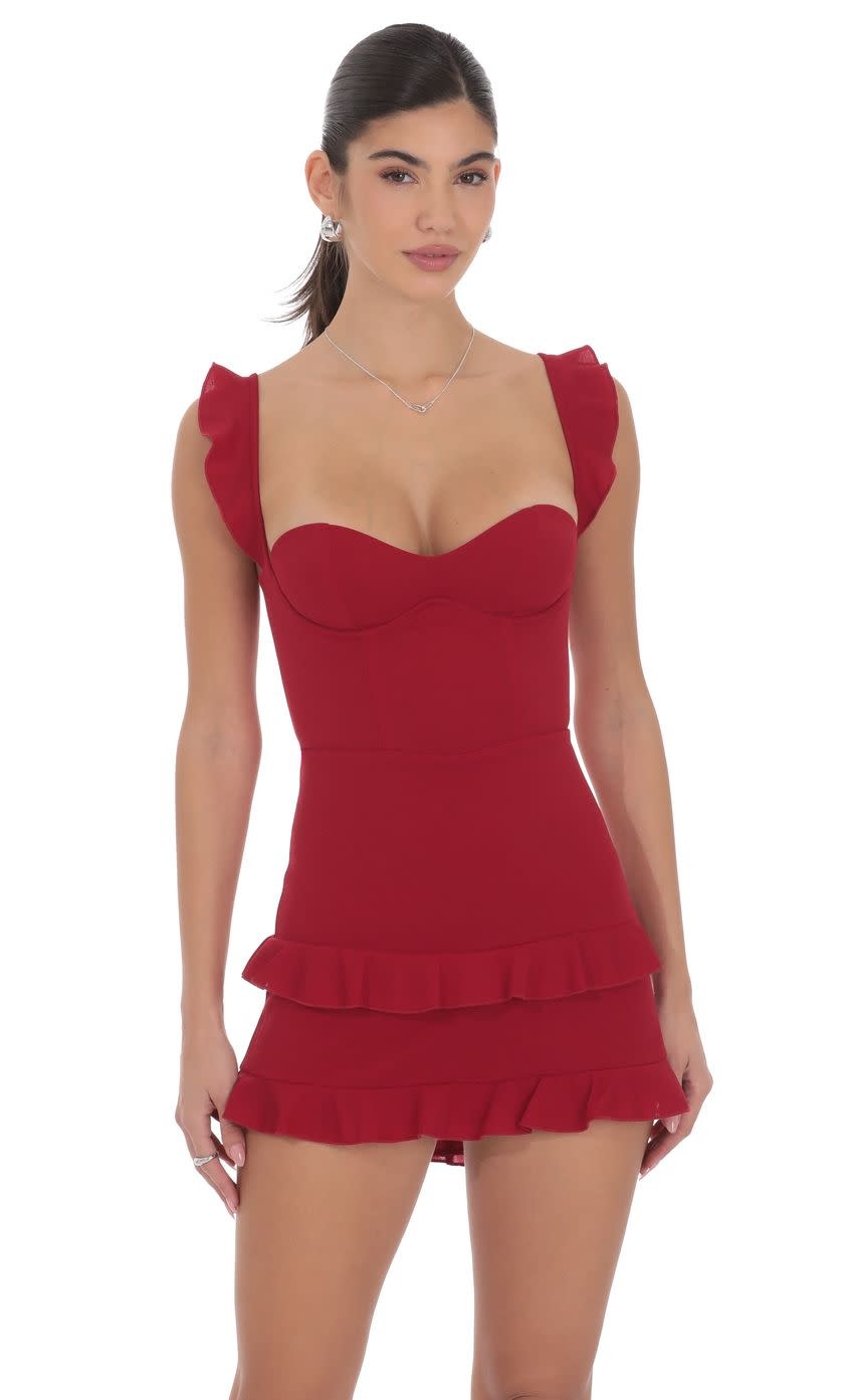 bodycon ruffle dress ELEGANT BOW ONE SHOULDER BODYCON MIDI DRESS – SHOP_WENDYS
