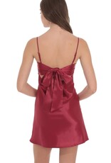 Lucy In The Sky Satin Sweetheart Neck Mini Dress