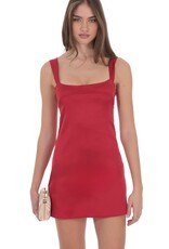 Lucy In The Sky Satin Shift Mini Dress