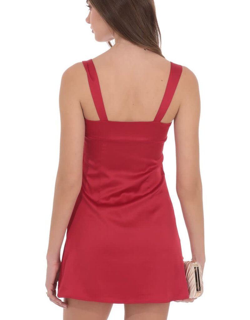 Lucy In The Sky Satin Shift Mini Dress