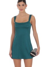 Lucy In The Sky Satin Shift Mini Dress