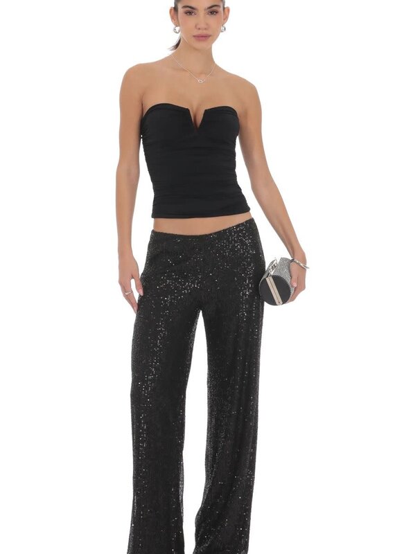 Lucy In The Sky Straight Sequin Pants