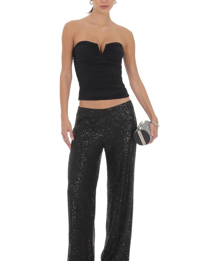 Lucy In The Sky Straight Sequin Pants