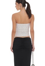 Lucy In The Sky Sequin Ruched Tube Top