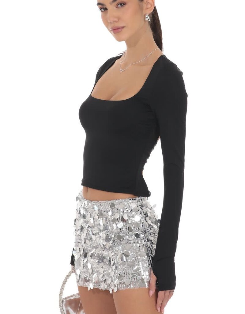 Lucy In The Sky Circle Sequin Skirt