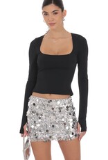 Lucy In The Sky Circle Sequin Skirt