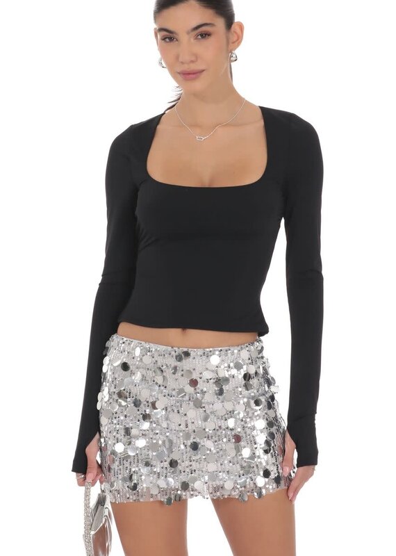 Lucy In The Sky Circle Sequin Skirt