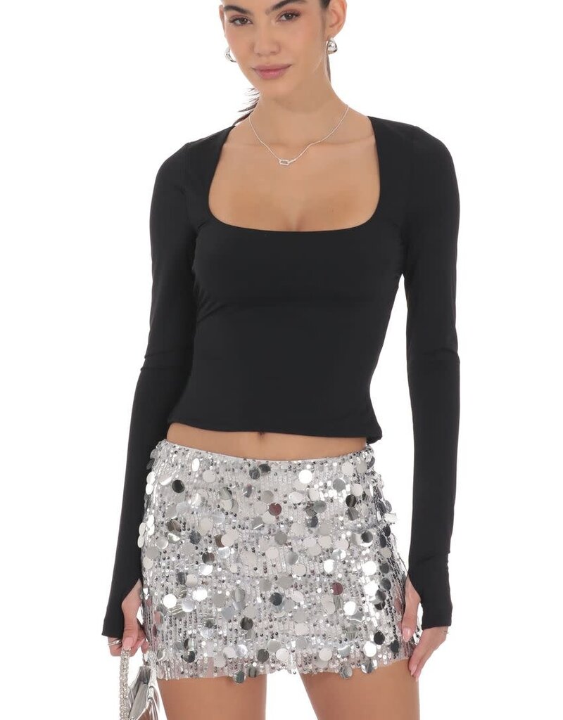 Lucy In The Sky Circle Sequin Skirt