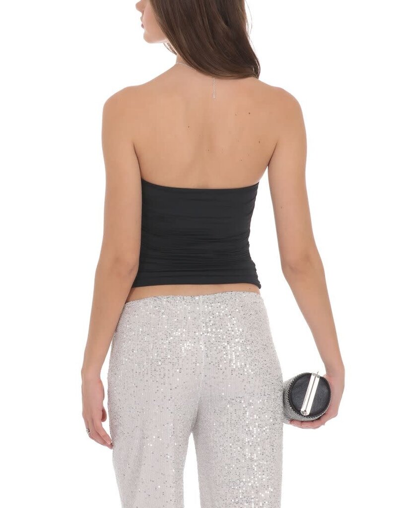 Lucy In The Sky V Strapless Ruched Top