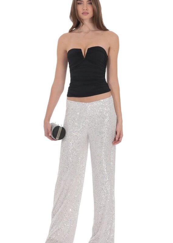 Lucy In The Sky Straight Sequin Pants
