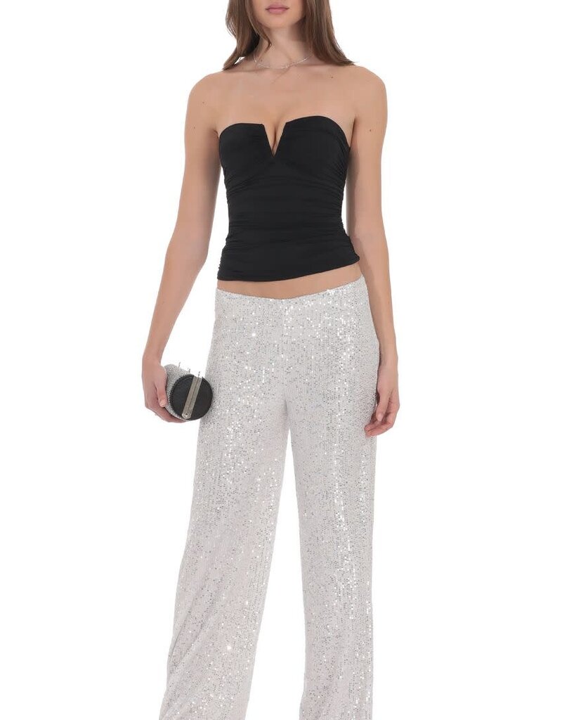Lucy In The Sky Straight Sequin Pants