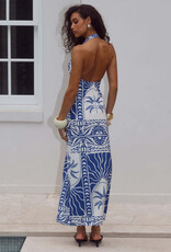 Joanna Plunge Halter Maxi Dress