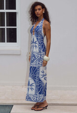 Joanna Plunge Halter Maxi Dress
