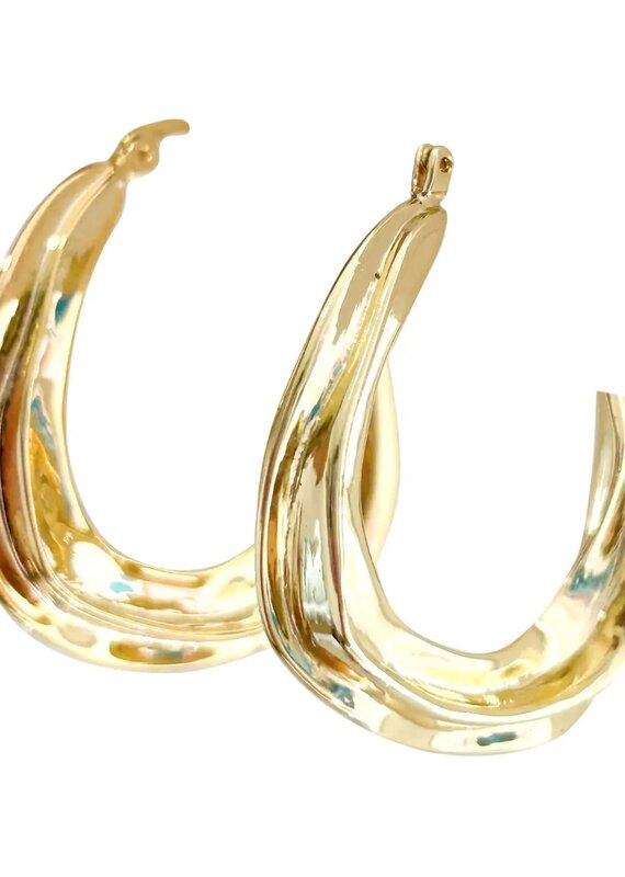 Bridgette Gold Hoop Earrings