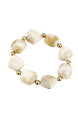 Cooper Cream Chunky Beaded Bracelet