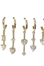 Delaney Huggie Earrings Set G