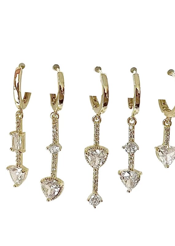 Delaney Huggie Earrings Set G