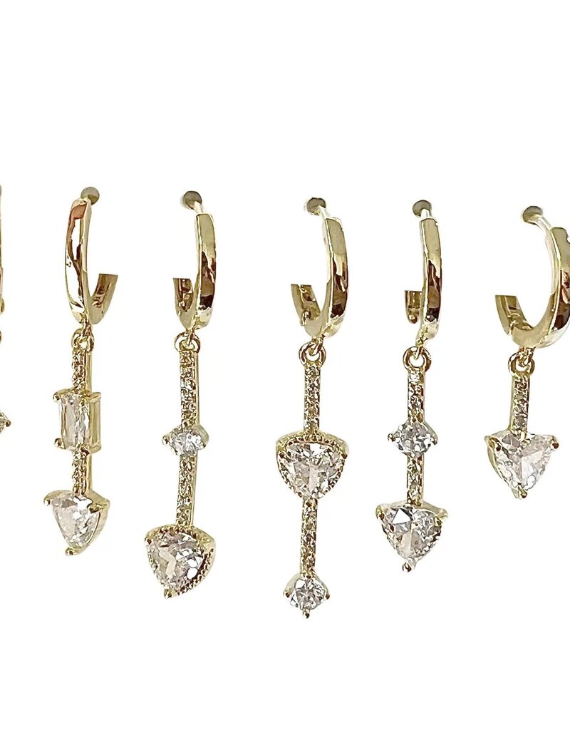 Delaney Huggie Earrings Set G