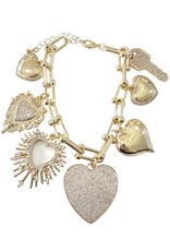 Finley Heart Charm Bracelet