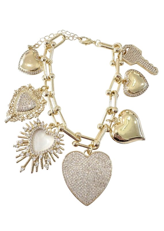 Finley Heart Charm Bracelet