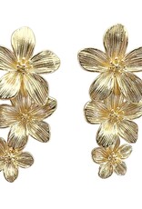 Flower Drop Statement Earrings G