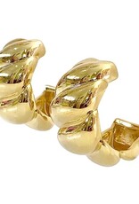 Haley Braided Hoop Earrings G