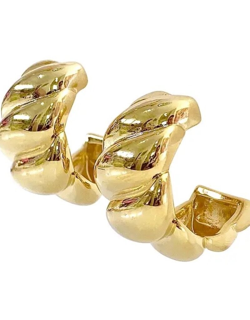 Haley Braided Hoop Earrings G