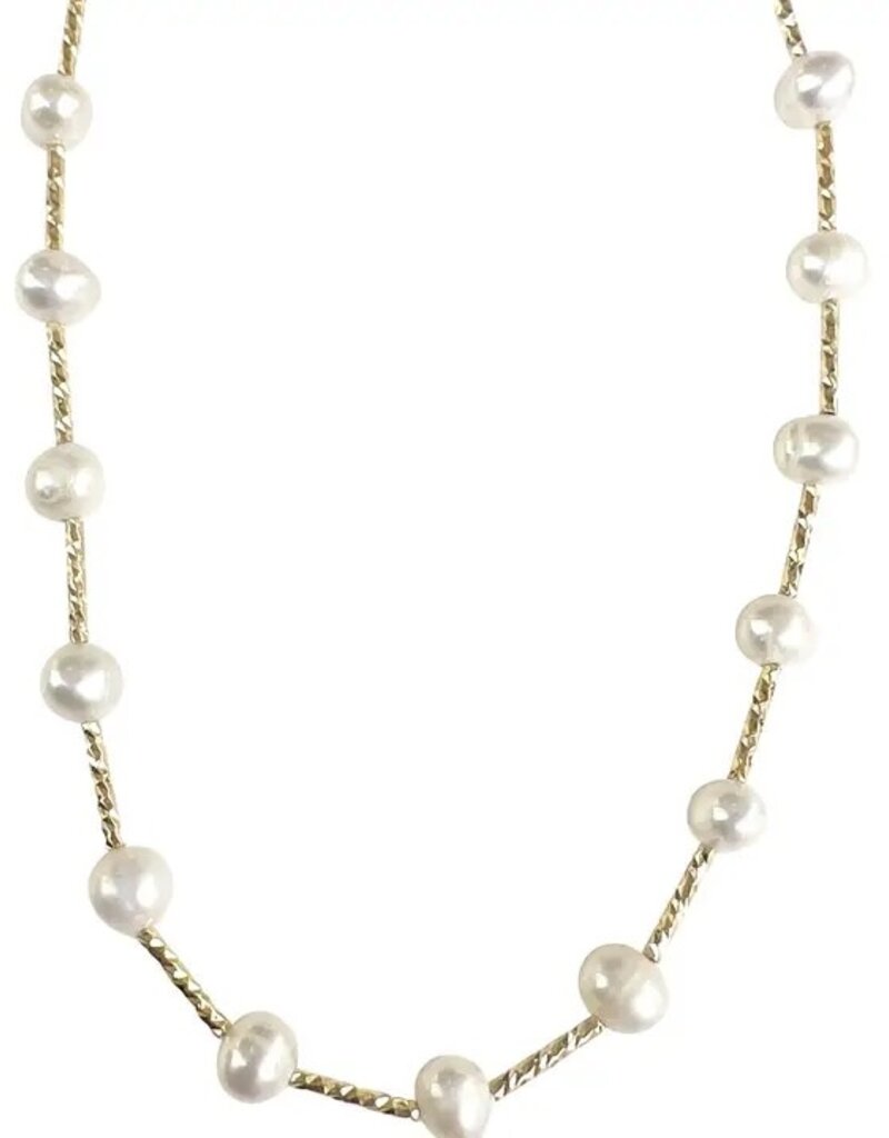 Halo Pearl Necklace