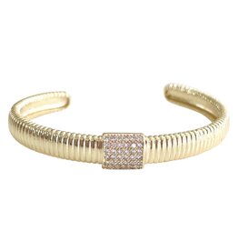 June Gold Cuff Bracelet
