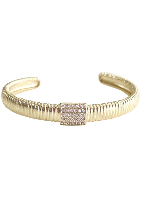 June Gold Cuff Bracelet