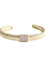 June Gold Cuff Bracelet