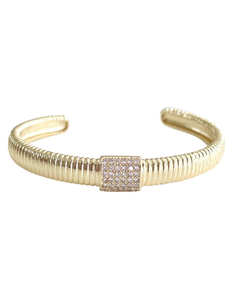 June Gold Cuff Bracelet