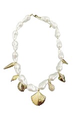 Mia Shell Pearl Charm Necklace